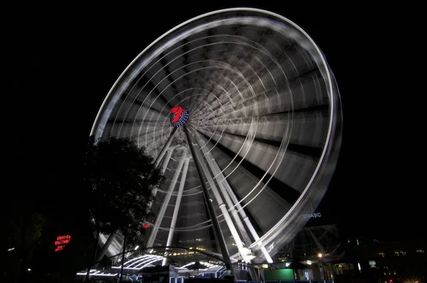 Vista noturna da Roda de Brisbane — Fotografia de Stock