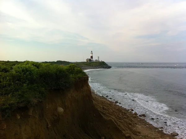 Vista sobre Montauk Farol em Long Island — Fotografia de Stock