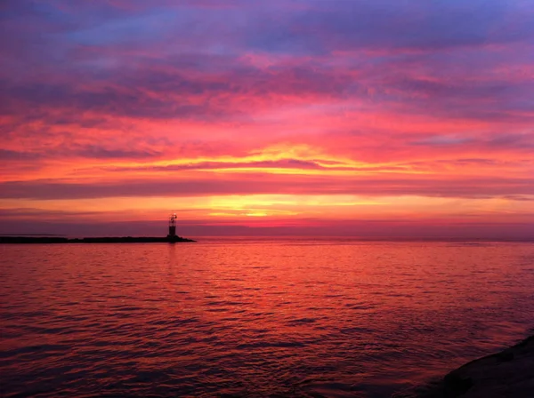 Λιμάνι της λίμνης Sunset Montauk — Φωτογραφία Αρχείου