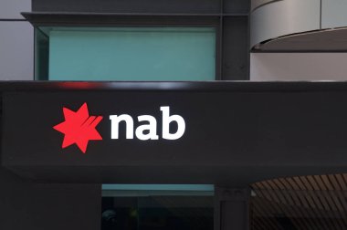 Aydınlatılmış Nab (Ulusal Avustralya Bankası) logosu
