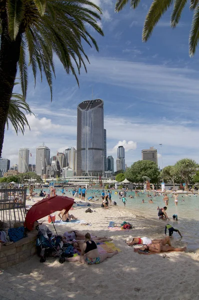 Brisbane Queensland Australia 27Th January 2020 View South Bank Artificial — Stockfoto