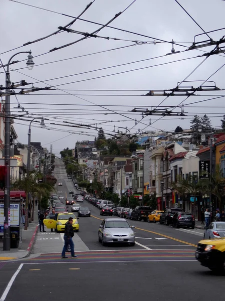 San Francisco California Usa Maggio 2015 Veduta Bivio Nel Quartiere — Foto Stock