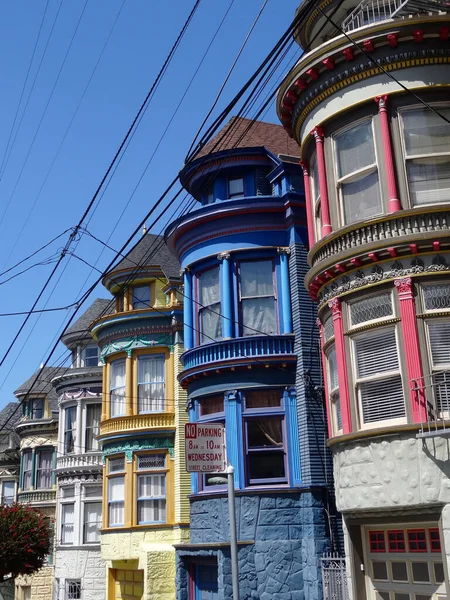 San Francisco California Usa Maggio 2015 Bellissime Case Colorate Del — Foto Stock