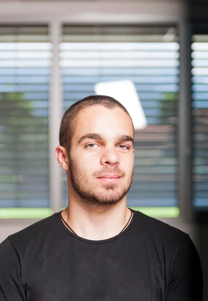 Challenging look by a young man — Stock Photo, Image