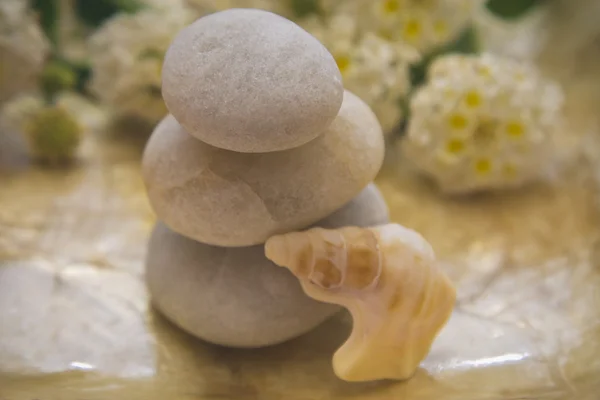 Conceito de spa, pedras zen — Fotografia de Stock