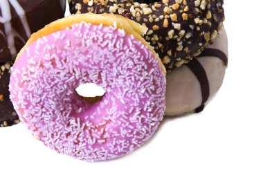izole renkli donut topluluğu