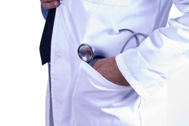 Doktor izole stetoskop ile