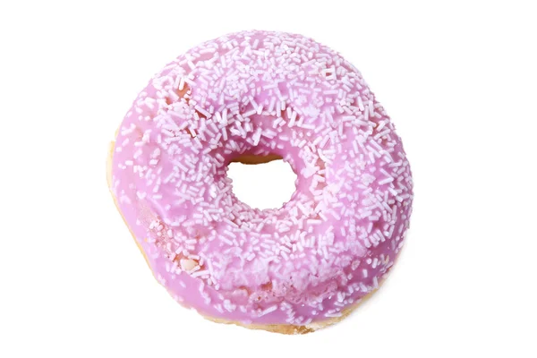 Donut med strössel isolerad på vit — Stockfoto