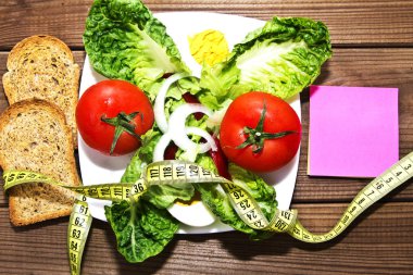 Salata, mezura ve karalama defteri