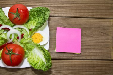 Salata, mezura ve karalama defteri