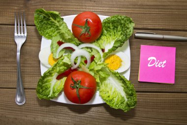 Salata, mezura ve karalama defteri