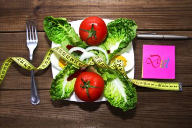 Salata, mezura ve karalama defteri