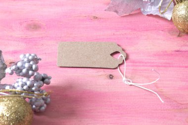 Pembe Noel arka plan christmas baubles ile