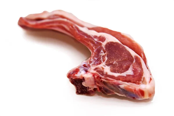 Elszigetelt ízletes bárányborda — Stock Fotó