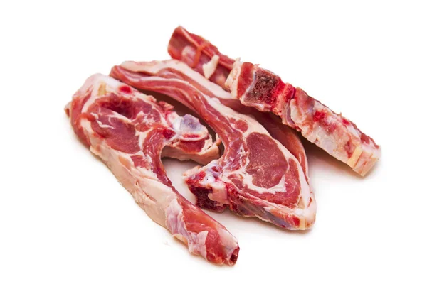 Isolated  tasty lamb chops — Stock Photo, Image