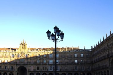 Salamanca, İspanya'nın ana Meydanı'nda elektrik direği