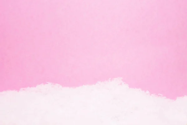 Christmas Card Pink Snow Background — Stock Photo, Image