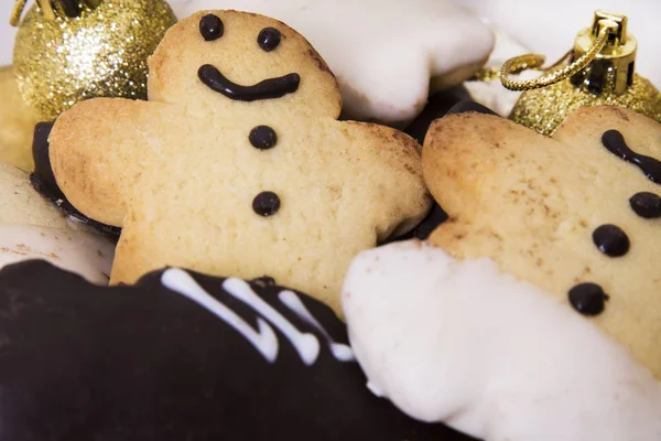 Gingerbread Man Christmas Decorations — Stock Photo, Image