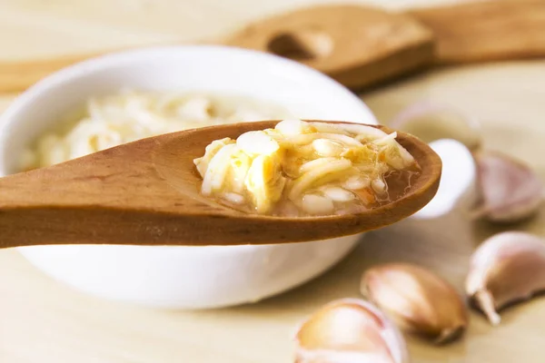 Cuillère Avec Soupe Aux Nouilles Poulet — Photo