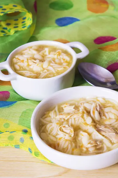 Noodle Soup Chicken — Stock Photo, Image