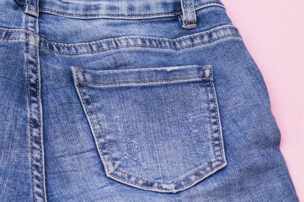 Jeans Azules Sobre Fondo — Foto de Stock