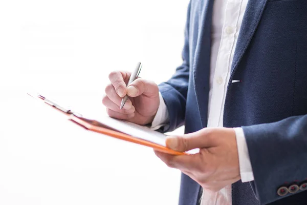 Geschäftsmann Büro Mit Dokumenten — Stockfoto