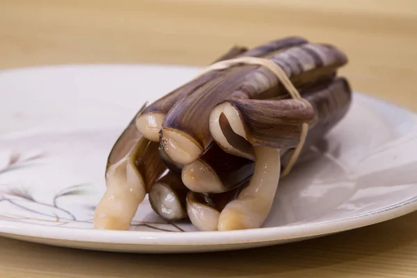 Tasty Fideua Clams Seafood — Stock Photo, Image