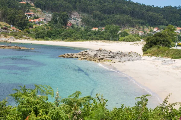 Paesaggio Della Spiaggia Con Mare Sabbia Galizia — Foto Stock