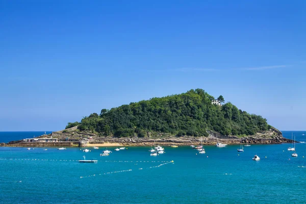 Panoramic view of San Sebastian, basque country, spain