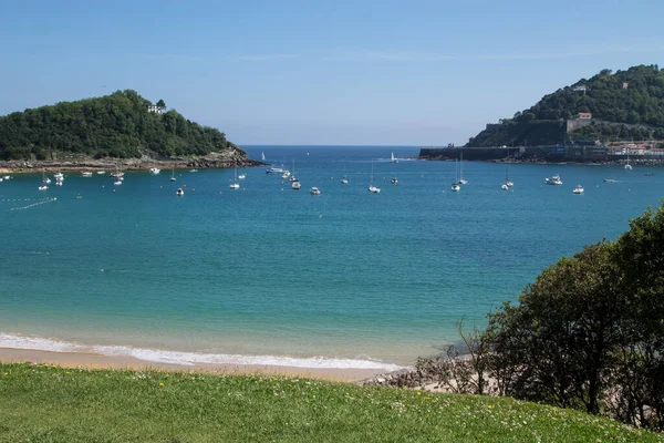 Vista Panoramica San Sebastian Campagna Basca Spagna — Foto Stock