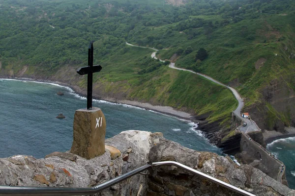 seen from the cross walk of gaztelugatxe,