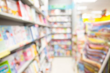 Özgeçmiş için soyut bulanık alışveriş merkezi iç mimarisi