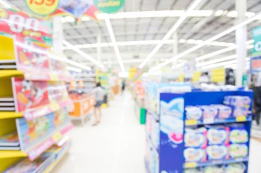 Özgeçmiş için soyut bulanık alışveriş merkezi iç mimarisi