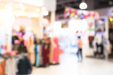 Alışveriş merkezinin bulanık arkaplanı