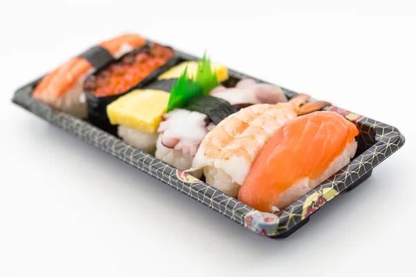 Sushi set, isolated white background — Stock Photo, Image