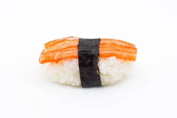 寿司カニ棒、白で隔離 — ストック写真