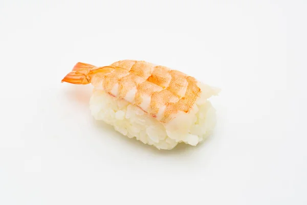 寿司海老、白で隔離 — ストック写真