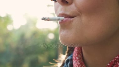 hipster duman kadın Park