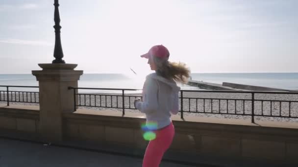 Fitness mujer corriendo — Vídeos de Stock