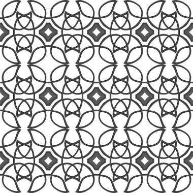 Hasır elementli Kelt siyah etnik vektör deseni.