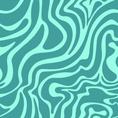 Mavi arkaplandaki turkuaz düz çizgilerin vektör deseni. Kumaş paketleme ve perdeler için yazdır.