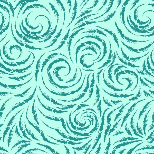 Modèle Vectoriel Couleur Turquoise Motif Marin Sans Couture Fait Éclaboussures — Image vectorielle