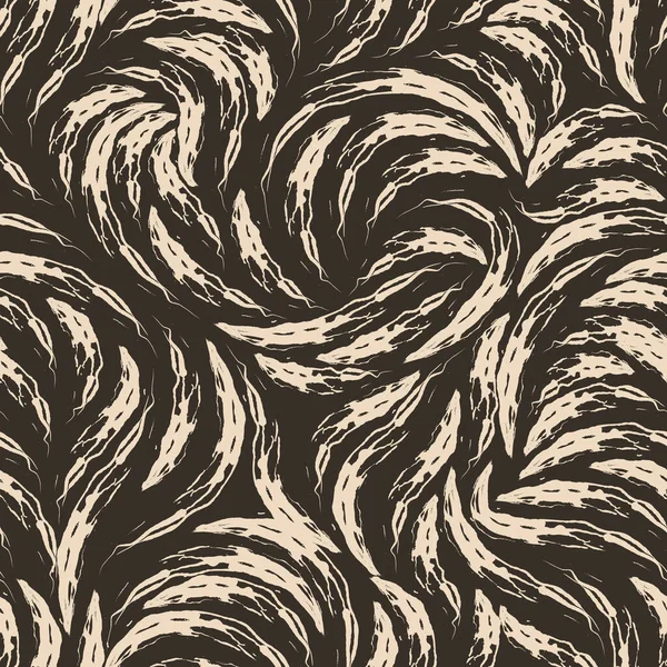 Texture Sans Couture Sur Fond Brun Partir Arcs Déchirés Beige — Image vectorielle