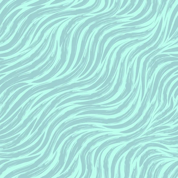 Modèle Vectoriel Sans Couture Bandes Turquoise Diagonales Sur Fond Bleu — Image vectorielle