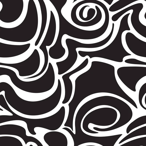 Motif Noir Sans Couture Pour Décoration Tissu Papier Emballage Modèle — Image vectorielle