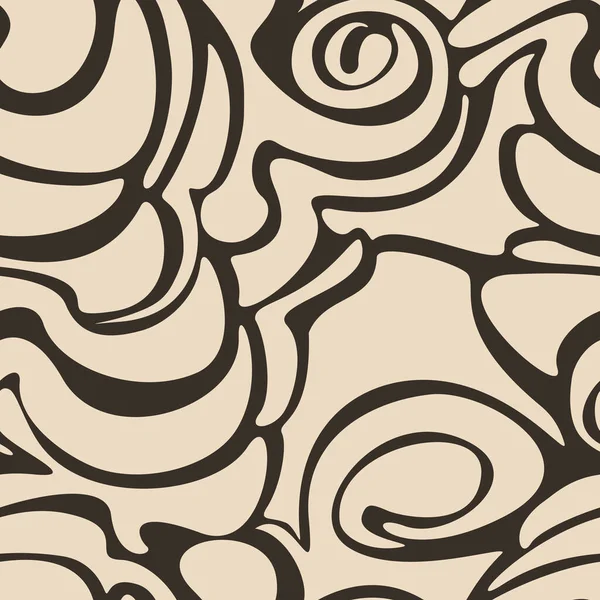 无缝隙米色图案 用于织物或包装纸装饰 简单的背景咖啡色图案 — 图库矢量图片
