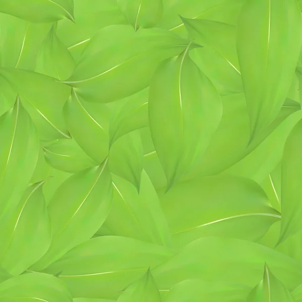 Nahtloses Grün Hinterlässt Hintergrunddruck Für Kleidung — Stockvektor