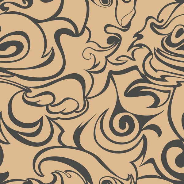 Бесшовный Коричневый Рисунок Темном Фоне Подготовка Текстуры Обертывания Вектор Eps — стоковый вектор
