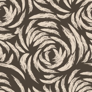 Kusursuz vektör kahverengi desen, yırtık çizgiler sıçrıyor. 