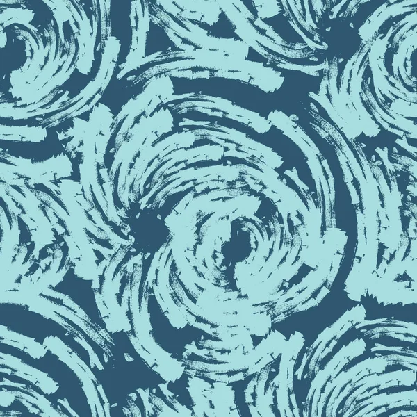 Blau nahtlose Linienmuster oder Pinselstriche in Form von Bögen. gemusterte Rose skizzenhaft für Stoffe — Stockvektor
